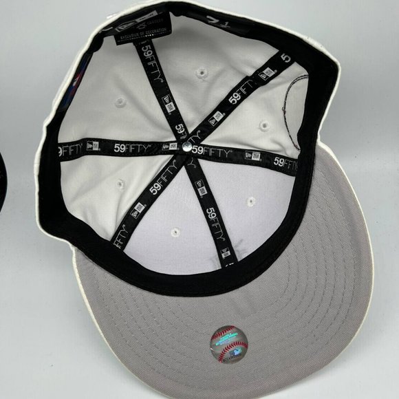 Detroit Tigers MLB 7 1/2 59Fifty New Era Hat Fitted Cap White Men - Picture 5 of 7